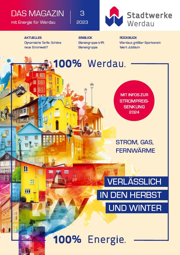 Titelbild Kundenmagazin der Stadtwerke Werdau GmbH Ausgabe 1/2021